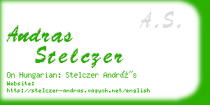 andras stelczer business card